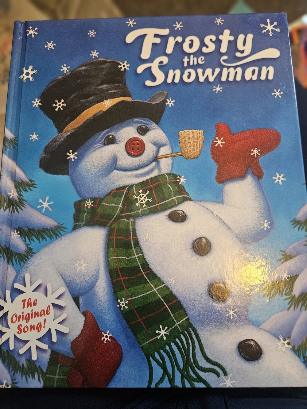 Frosty the Snowman Holiday Book - Blue Cover